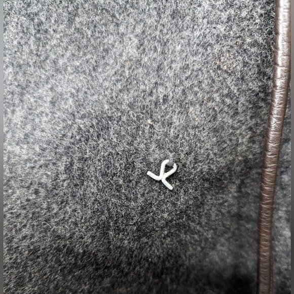 Vintage Anne Klein II Hooded Wool Coat with Waist Drawstring Size 12 - Picture 3 of 6